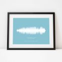 Framed Personalised Soundwave Song Print Gift