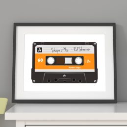 Personalised Song Print Framed Gift