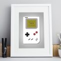 Retro Console Personalised Print Framed Gift