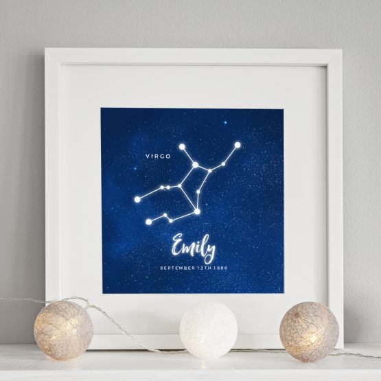 Personalised Constellation Birthday Print