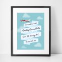 Child's Room Personalised Print Baby Framed Gift